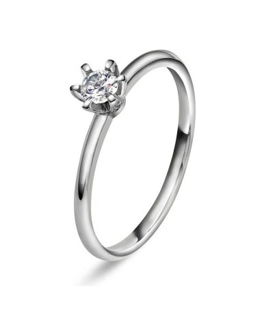 Vida ring i gull med dia 0,20 ct TWSI