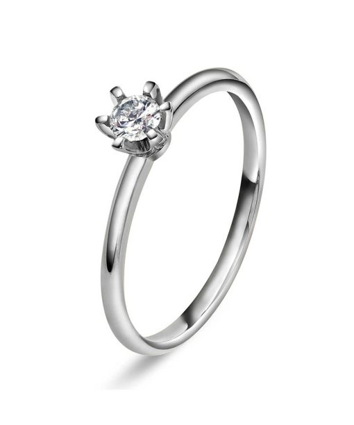 Vida ring i gull med dia 0,20 ct TWSI