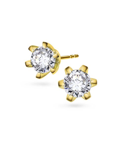 Vida øredobber i gull m/dia 0,60 ct TWSI