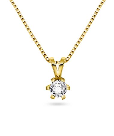 Vida anheng i gull m/dia 0,25 ct TWSI