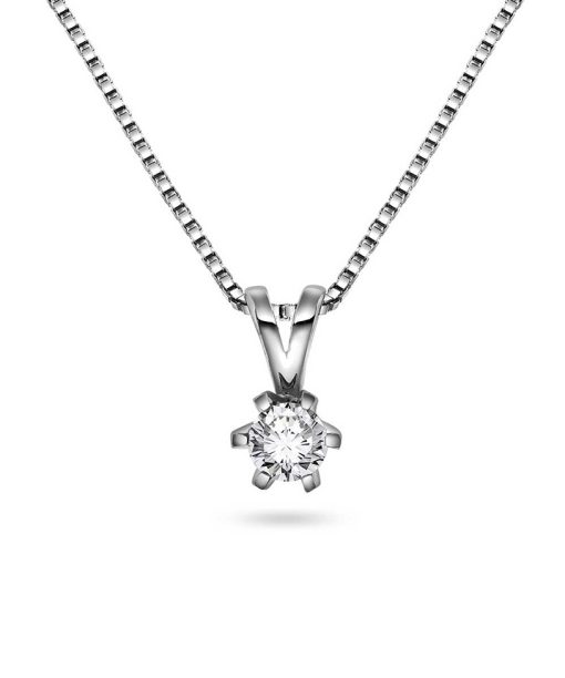 Vida anheng i gull m/dia 0,20 ct TWSI