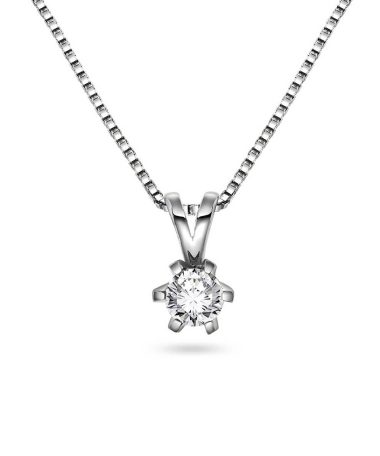 Vida anheng i gull m/dia 0,25 ct TWSI