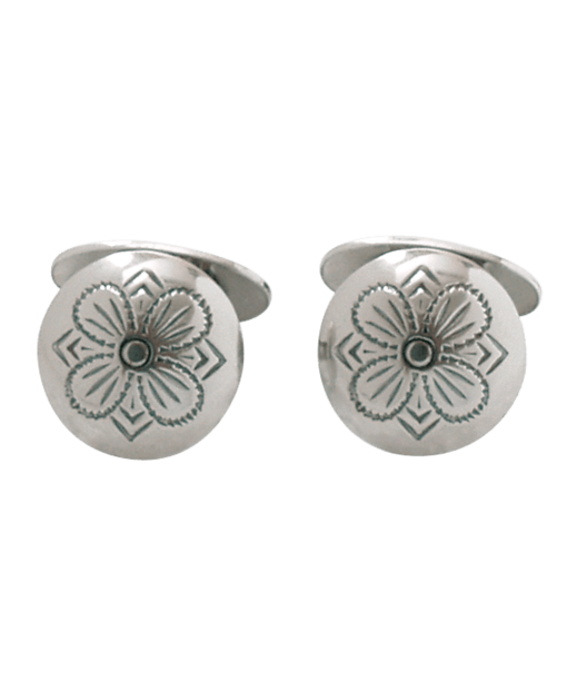 Mansjettknappar med stivt mellomstykke, oksidert