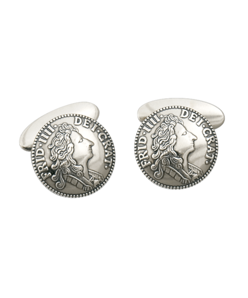 Mansjettknappar myntknapp, oksidert