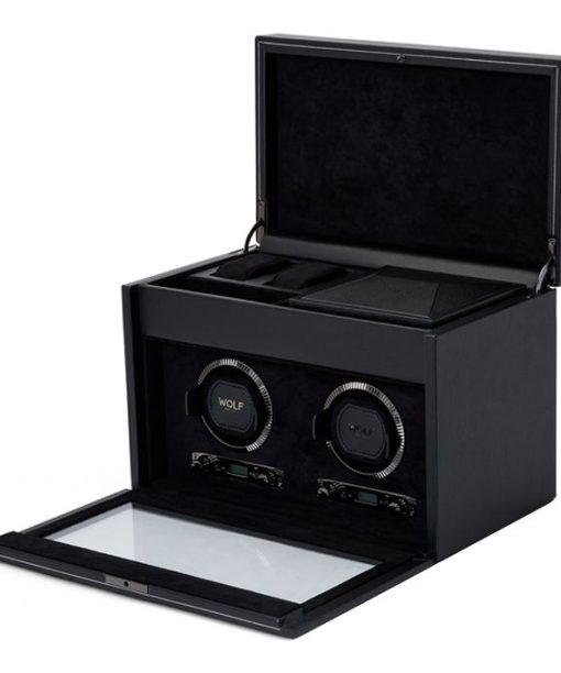 Alternative view of Wolf British Racing Double Watch Winder With Storage