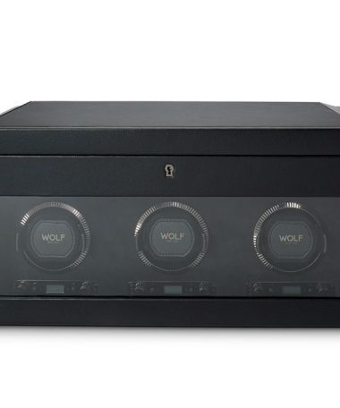 Wolf British Racing Triple Watch Winder With Storage