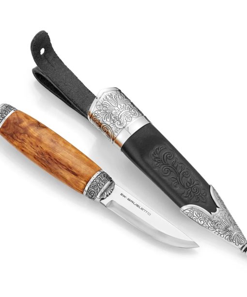 Alternative view of Eik Barn - Fabel med preg, slirekniv med sølvdekor