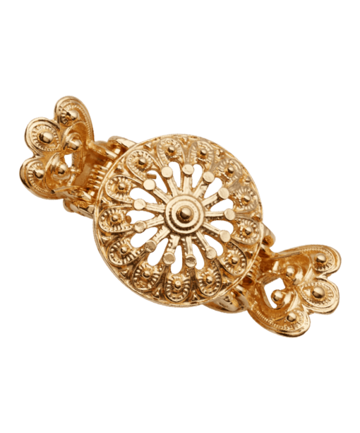 Hårklype Oda stor, forgylt