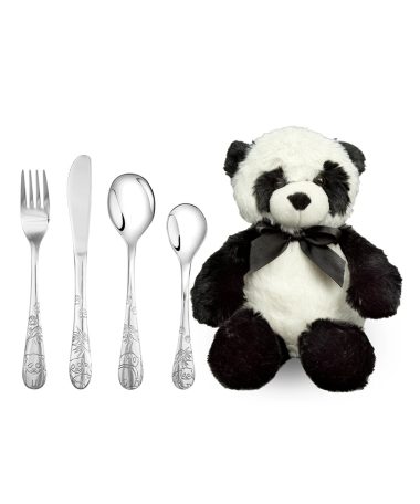 Eik Barn Panda stålbestikk