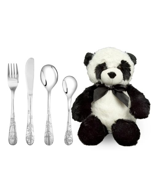Eik Barn Panda stålbestikk