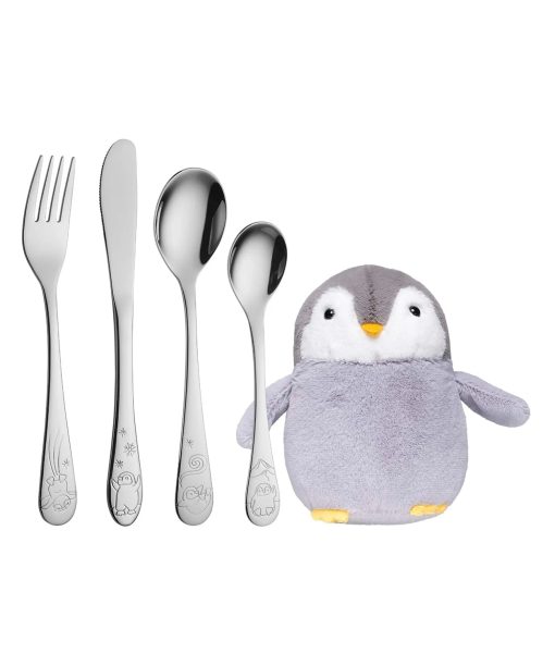 Eik Barn Pingvin stålbestikk