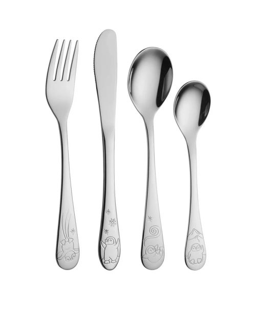 Alternative view of Eik Barn Pingvin stålbestikk