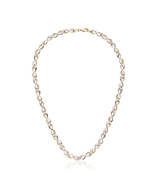 Collie evighetstegn i gult og hvitt gull