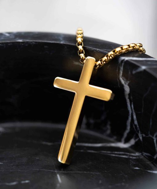 Alternative view of Smykke i stål, kors