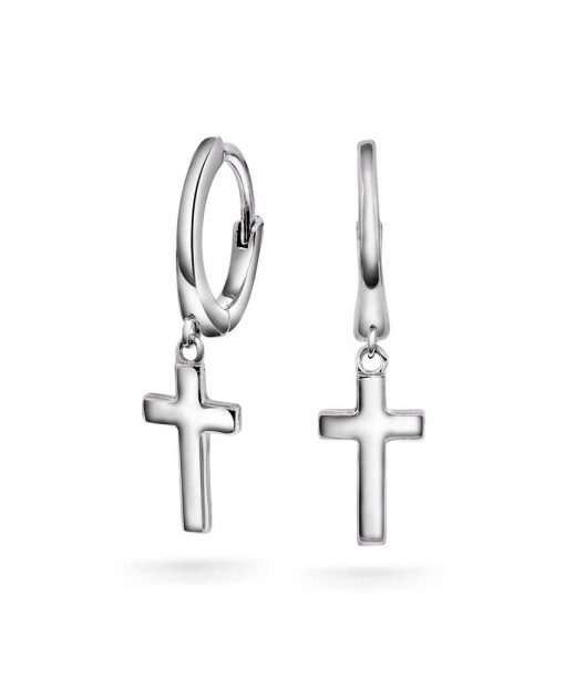 Øreringer i sølv, kors