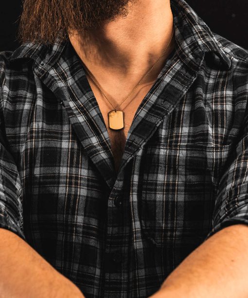 Alternative view of William smykke i stål, forgylt