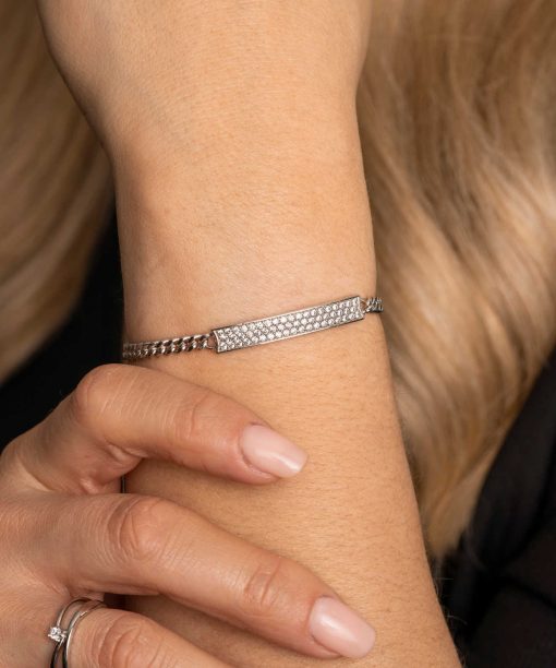 Alternative view of Armbånd i sølv med zirkonia
