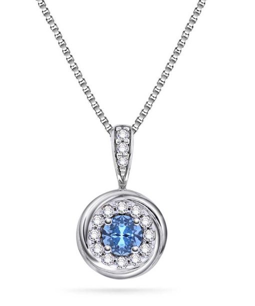 Smykke i sølv med zirkonia