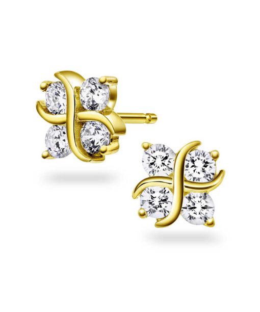 Øredobber i sølv med zirkonia