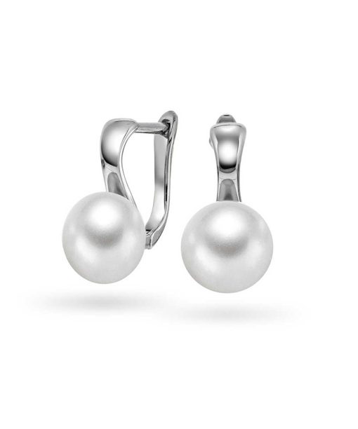 Øredobber i sølv med perle