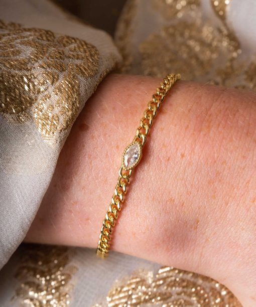 Alternative view of Rio Radiance armbånd i sølv med zirkonia