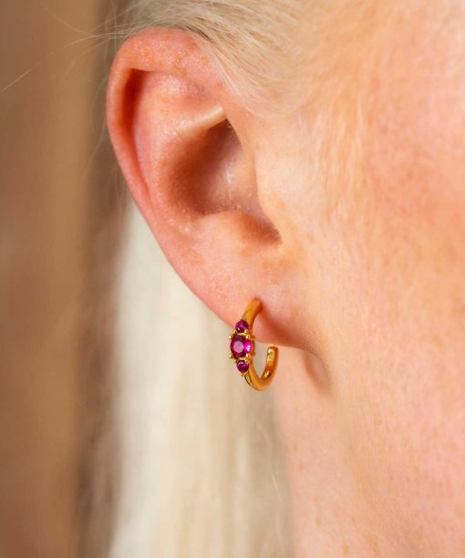 Alternative view of Rio Radiance øredobber i sølv med zirko