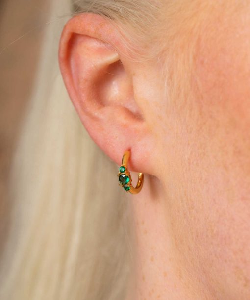 Alternative view of Rio Radiance øredobber i sølv med zirko