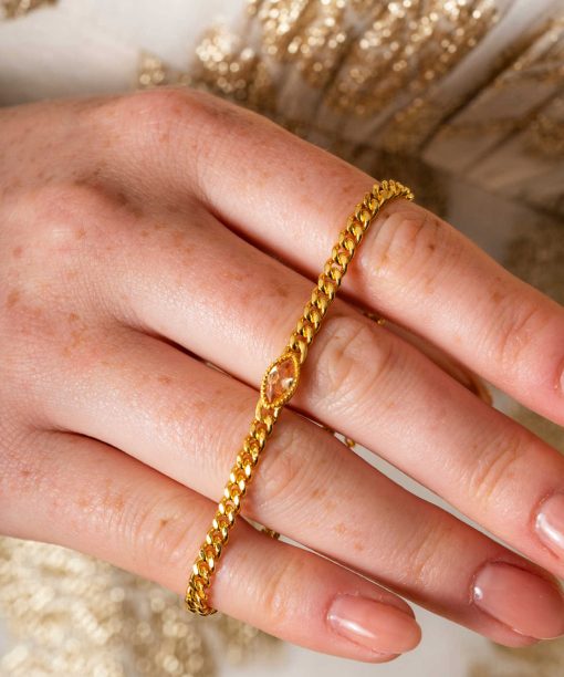 Alternative view of Rio Radiance armbånd i sølv med zirkonia