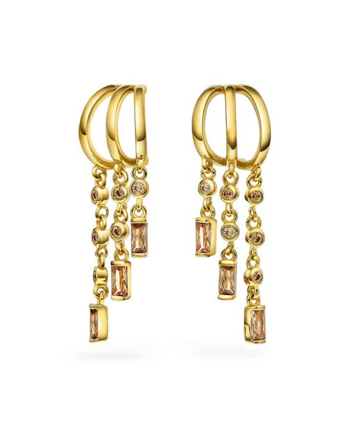 Rio radiance øredobber i sølv med zirkon