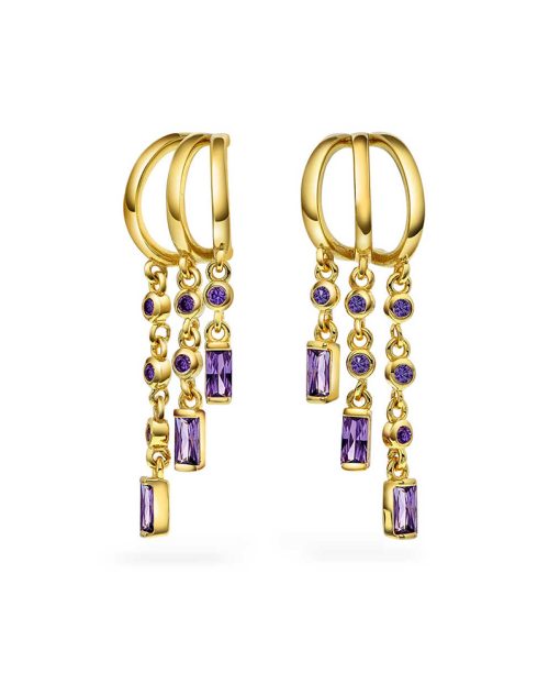 Rio radiance øredobber i sølv med zirkon