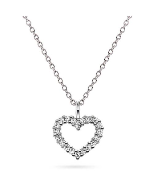 Smykke i sølv hjerte