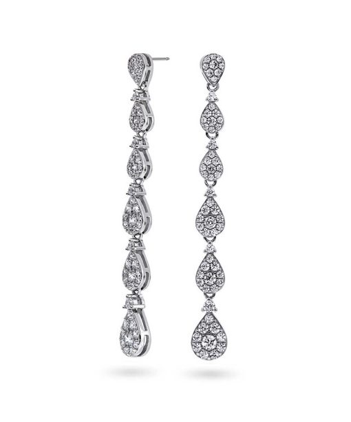 London Luxe øredobber i sølv med zirkon