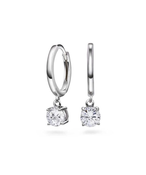 SF Spark øreringer i sølv med zirkonia