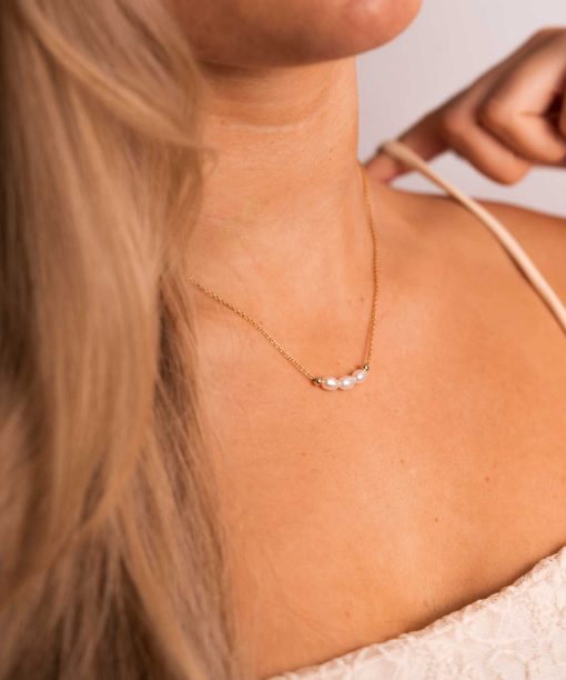 Alternative view of Torino smykke i sølv med perler