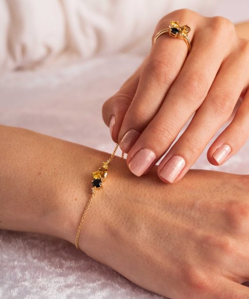 Alternative view of GLAM armbånd med gylne toner