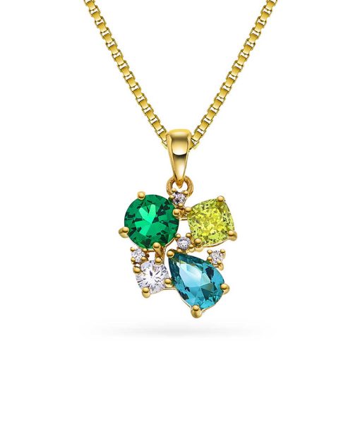 GLAM smykke med grønne toner