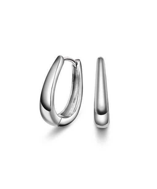 Boston øreringer i sølv