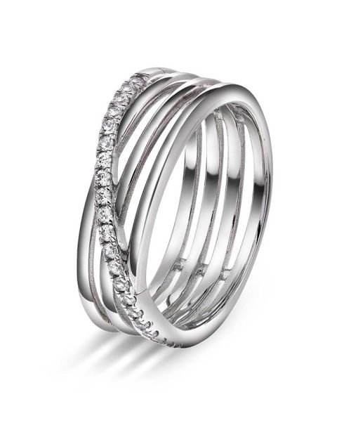 Siena ring i sølv med zirkonia