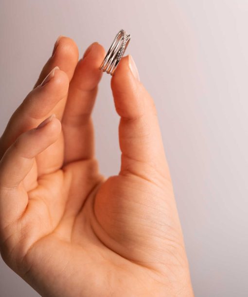 Alternative view of Siena ring i sølv med zirkonia