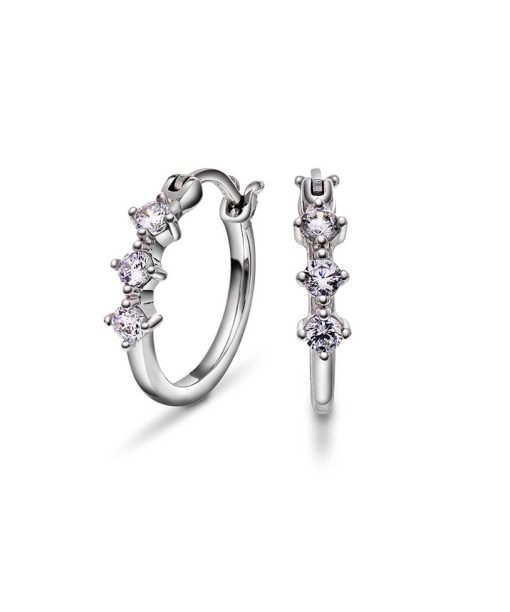 Venice øreringer i sølv med zirkonia