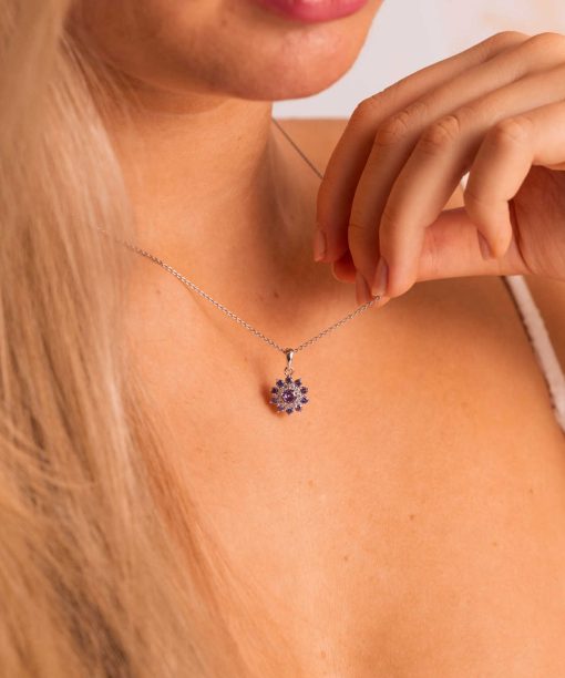 Alternative view of Napoli smykke i sølv med zirkonia