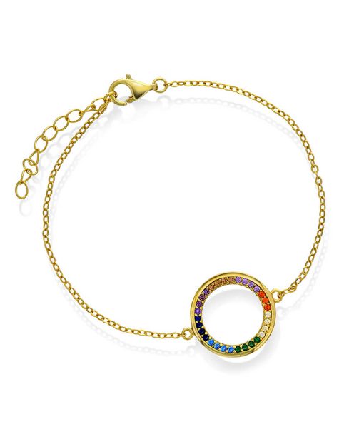 Austin armbånd i sølv med farger