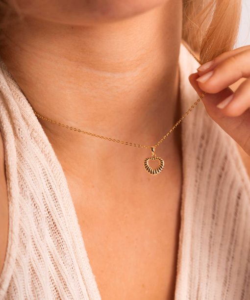 Alternative view of Hjerterille smykke i sølv