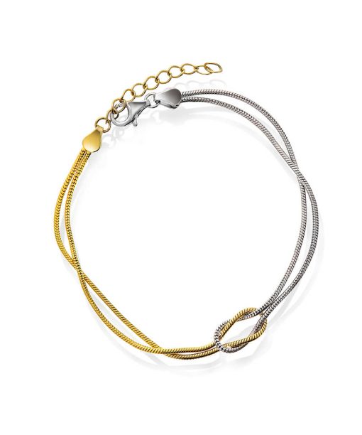 Unity armbånd i sølv duo