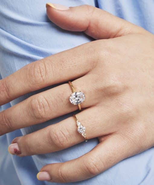 Alternative view of Lyra ring i sølv med zirkonia