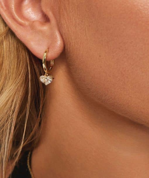 Alternative view of Sammen øredobber i sølv med zirkonia