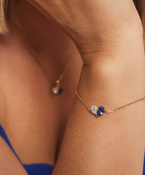 Alternative view of Sammen armbånd i sølv med zirkonia