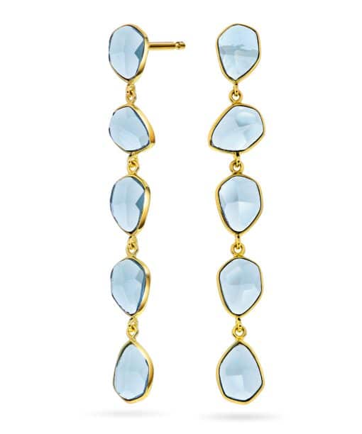 Mirage øredobber med blå stener