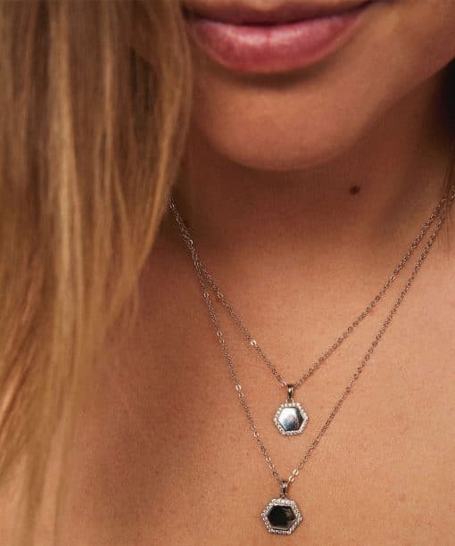 Alternative view of Smykke i sølv med zirkonia plate