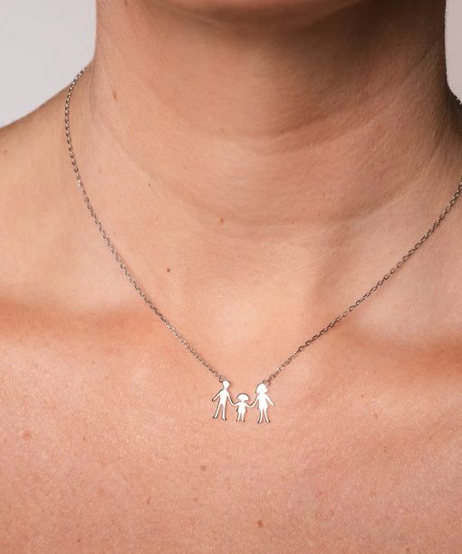 Alternative view of Smykke i 925 sølv mor, far, datter